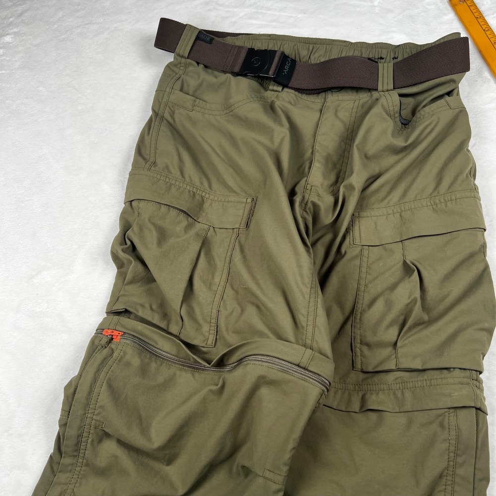 REI Co-op Sahara Convertible Cargo Hiking Pants Men 32x30 Green Arcade Belt - Picture 6 of 10